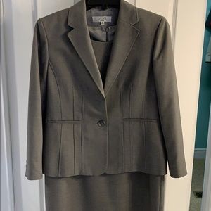 Gray sheath dress and jacket. Size 10